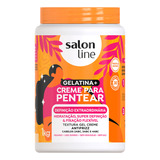 Gelatina + Creme De Pentear Definição Extraordinária 1kg Salon Line