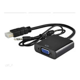 Cable Adaptador Hdmi A Vga + Audio Conversor Para Notebook