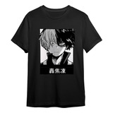 Camiseta Basica Unissex Shoto Todoroki Fire Ice Boku No Hero