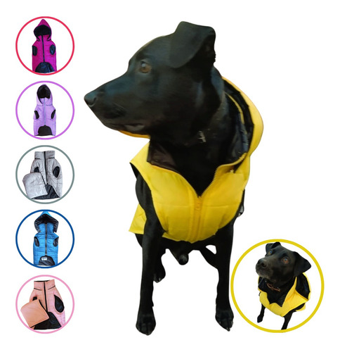 Chaleco Impermeable Reversible Para Perro Talla Xl