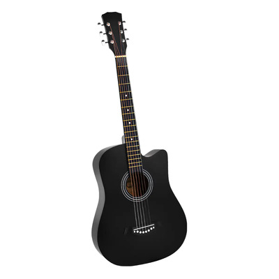 Guitarra Criolla Clásica Deecsevn 6 38in Para Diestros Color Ébano Negro Diestro