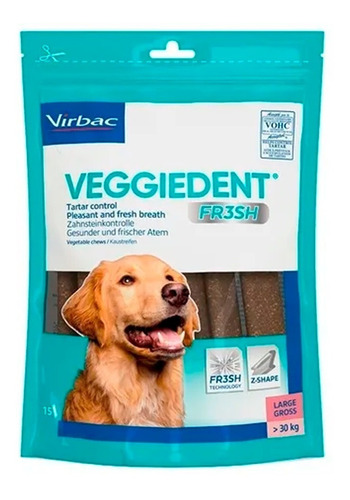 Virbac Veggiedent Fresh Tiras Premio Para Perro Mas De 30 Kg