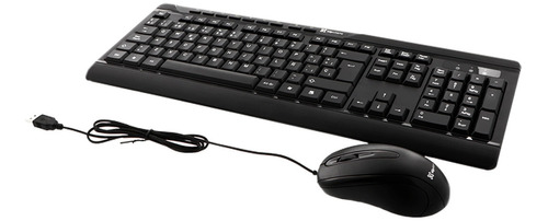 Combo Teclado+mouse C/cable Usb Klipxtreme Kck-251s Negro