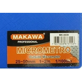 Micrometro 25 - 50 Mm Caja Plastico Makawa Mk-0039