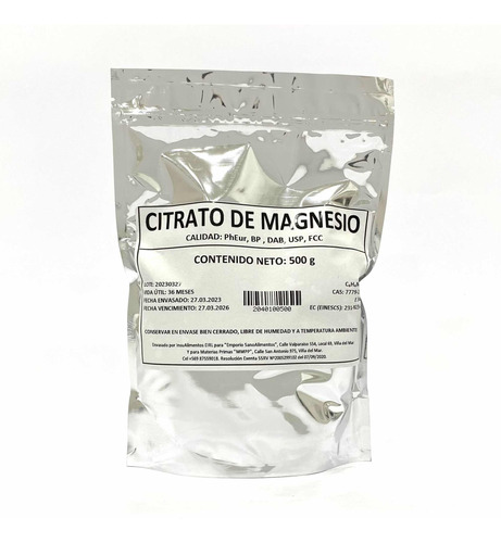 Citrato De Magnesio - 500g