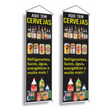 Kit Banner Faixa Bebidas Cerveja Refrigerante Distribuidora 