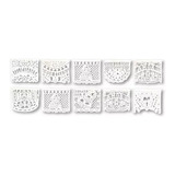 Papel Picado En Plastico Para Boda, 9 Paquetes (450 Mts)