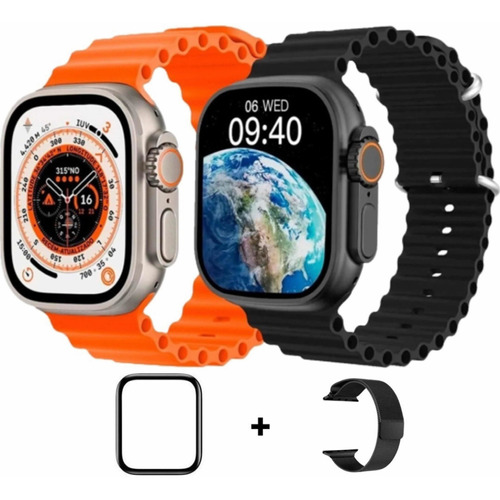 Smartwatch Iwo W69 Ultra 9 Original Nfc + 3 Brindes