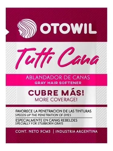 Tutti Cana Ablandador De Canas Tintura Coloración 10g Otowil