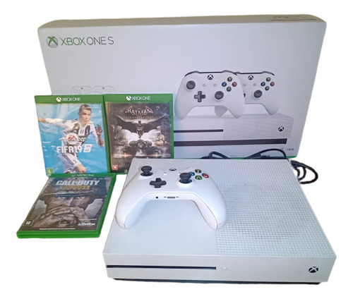 Xbox One S 500gb + 1 Controle Original + 3 Jogos