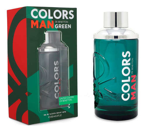 Colors Man Green 200 Ml Edt Spray De Be - mL a $735