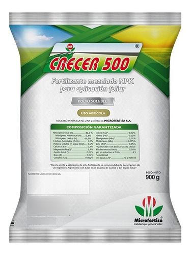 Crecer 500 Fertilizante Soluble X Kilo
