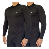 Remera Camiseta Termica Deportiva Invierno Ciclismo Pack X2