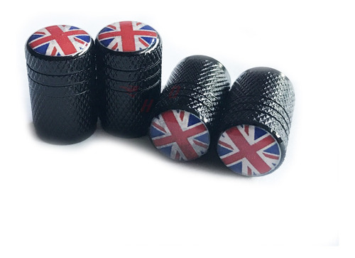 Set 4 Tapas Aire Llanta Mini Cooper England Negro Universal