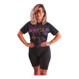 Kit Ciclismo Camisa Pro E Bermuda Gel Feminina Batimentos