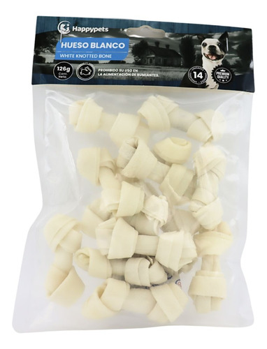 Hueso Para Perros Blanco Pack X14 Snack Dental Mascotas 