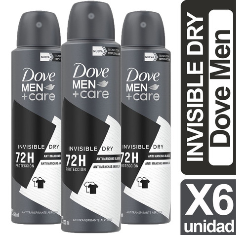 Dove Desodorante Spray Variedades Pack 6 Unidades 150ml