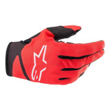 Guantes Alpinestars Youth & Kids Radar G Para Moto Rojo