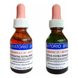 Combo Kit Facial Acido Hialuronico 15% Y Vit C 20% + Retinol