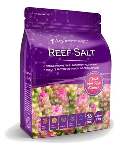Reef Salt Aquaforest Pacote 2kg Sal Para Aquário Marinho