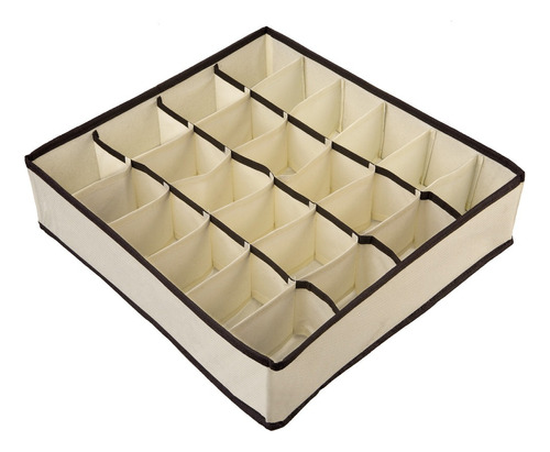 Organizador De Bragas Con 24 Nichos En Color Beige, Carpa, Pedido