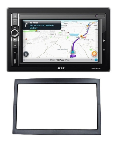 Stereo Dvd B52 2 Din Usb Sd Bluetooth + Marco Peugeot 307