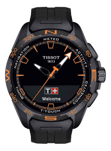 Reloj Digital Tissot T-touch Connect Naranjo