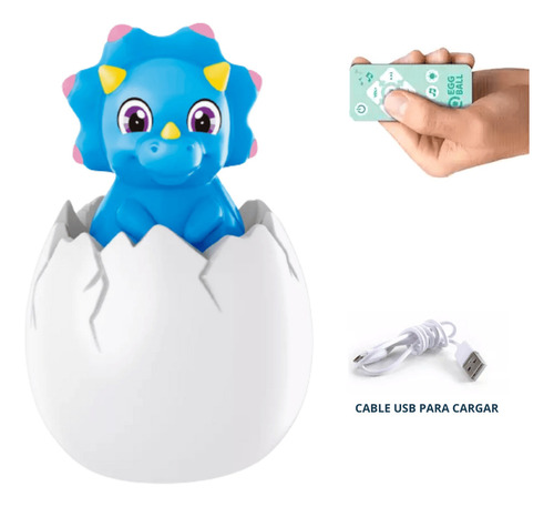 Lampara Huevo Mascota Favorita Recargable Con Control Led
