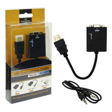 Convertidor Hdmi-vga Con Cable De Audio 3.5mm