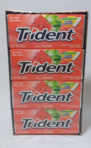 Trident 18s Sabor Sandia Paquete