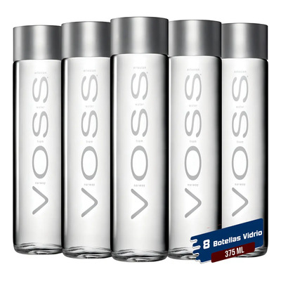 Agua De Manantial Voss 375 Ml - 8 Pack Vidrio | Envío gratis