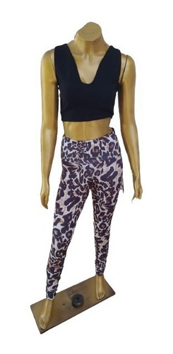 Calça Legging Estampa Animal Print Oncinha Blogueira + Brind