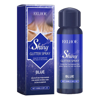 Iluminador En Aerosol Con Purpurina Azul Eelhoe Para Piel | Envío gratis