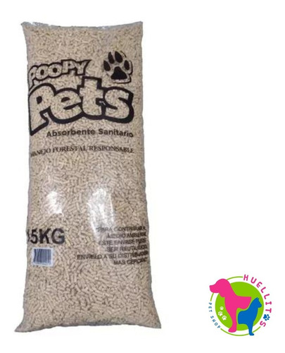 Poopy Pets Pellets De Pino X15kg - Huellitas Pet Shop