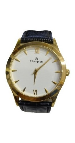 Relógio Champion Ch22742m Dourado Preto Analógico