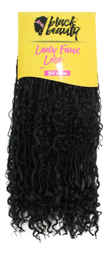 Aplique Black Beauty Lady Faux 60cm Longo Importado Crochet