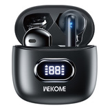 Audífonos Inalámbricos Bluetooth Ws1 Carga Inalámbrica Color Negro Luz Azul