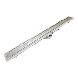 Ralo Invisivel Linear 70cm Oculto De Inox Saída Central 40mm