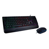 Kit Gamer Mouse Y Teclado Demtrix Balam Rush Br-931373 /v Color Del Mouse Negro Color Del Teclado Negro