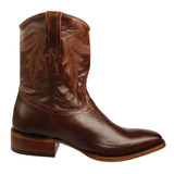 Botas Vaqueras Caborca Hombre Botin Dubai  Piel Cuadra Cuero