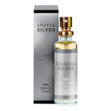Perfume Silver Masculino Amakha Paris 15ml Parfum Bolso