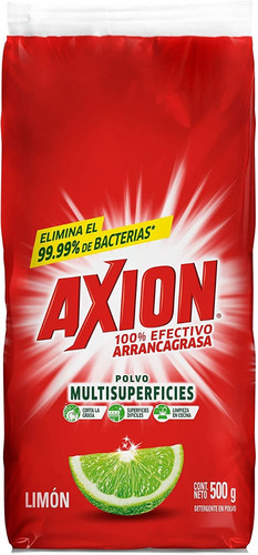 Lavatrastes Axion Limón Polvo En Bolsa 500 g