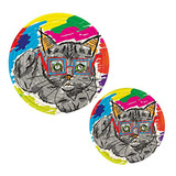 Juego De 2 Trivets De Gatos Lindos Para Platos Calientes, Re