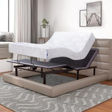 Base De Cama Ajustable Con Colchón De Espuma Viscoelástica