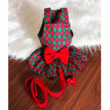 Roupa Vestido De Natal Para Pet Cachorro 