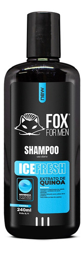 Shampoo Ice Fresh Fox For Men Menthol Refrescante Gelado