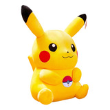  Peluche Pikachu Pokemón Pokebola Bordada 28 Cm Kawaii 