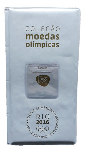 Álbum Courvin Branco Porta Moedas De 1 Real Das Olimpíadas