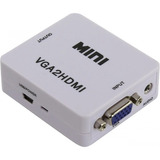 Adaptador Conversor De Vga Para Hdmi Com Som Áudio Tv Video