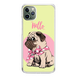 Capa Capinha Cachorro Love Pug Hello